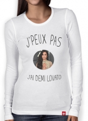 T-Shirt femme manche longue Je peux pas jai Demi Lovato