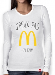 T-Shirt femme manche longue Je peux pas jai faim McDonalds