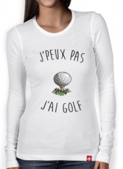 T-Shirt femme manche longue Je peux pas j'ai golf