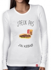 T-Shirt femme manche longue Je peux pas j'ai kebab