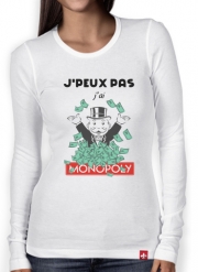 T-Shirt femme manche longue Je peux pas jai monopoly