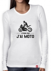 T-Shirt femme manche longue J'peux pas j'ai moto