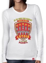 T-Shirt femme manche longue Je suis lotois