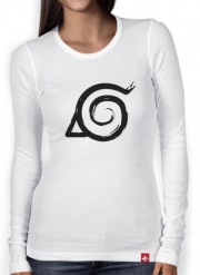 T-Shirt femme manche longue Konoha Symbol Grunge art