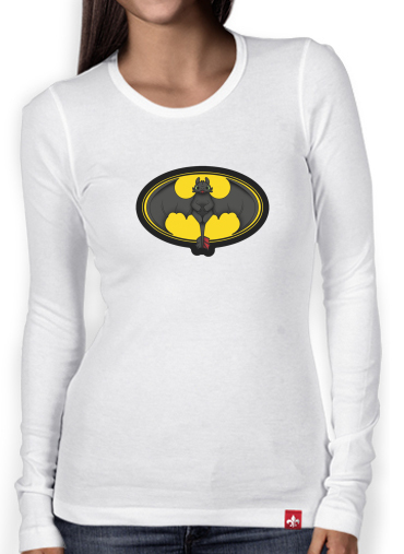 T-Shirt femme manche longue Krokmou x Batman