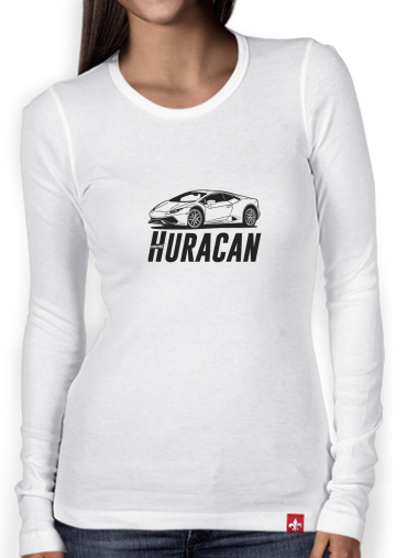 T-Shirt femme manche longue Lamborghini Huracan