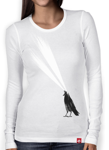 T-Shirt femme manche longue Laser crow