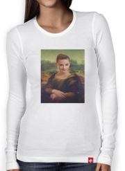 T-Shirt femme manche longue Lili Reinhart Mashup Mona Lisa Joconde