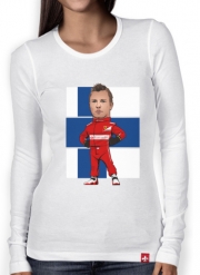 T-Shirt femme manche longue MiniRacers: Kimi Raikkonen - Ferrari Team F1