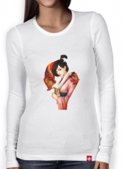 T-Shirt femme manche longue Mulan Warrior Princess