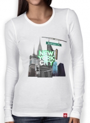 T-Shirt femme manche longue New York City II [green]