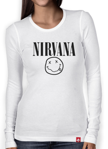 T-Shirt femme manche longue Nirvana Smiley