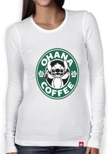 T-Shirt femme manche longue Ohana Coffee