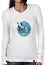 T-Shirt femme manche longue Baleine Orca