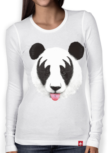 T-Shirt femme manche longue Panda Punk