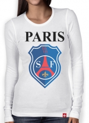 T-Shirt femme manche longue Paris x Stade Francais
