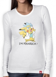 T-Shirt femme manche longue Pikarick - Rick Sanchez And Pikachu 