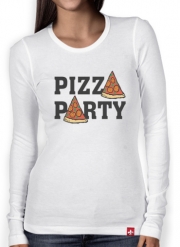 T-Shirt femme manche longue Pizza Party