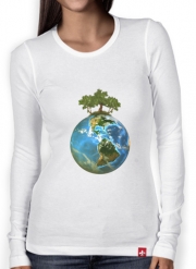 T-Shirt femme manche longue Protégeons la nature - ecologie