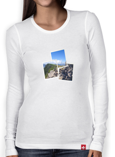 T-Shirt femme manche longue Puy mary and chain of volcanoes of auvergne