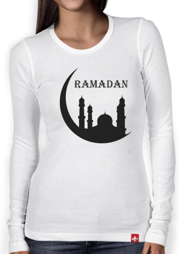 T-Shirt femme manche longue Ramadan Kareem Mubarak
