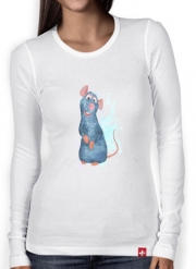 T-Shirt femme manche longue Ratatouille Watercolor