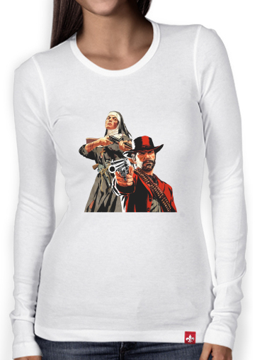 T-Shirt femme manche longue Red Dead Redemption Fanart