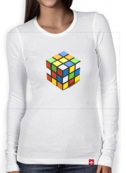 T-Shirt femme manche longue Rubiks Cube
