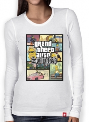 T-Shirt femme manche longue Simpsons Springfield Feat GTA
