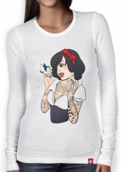 T-Shirt femme manche longue Snow White Tattoo Bird
