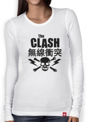 T-Shirt femme manche longue the clash punk asiatique