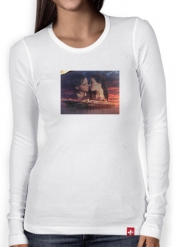 T-Shirt femme manche longue Titanic Fanart Collage