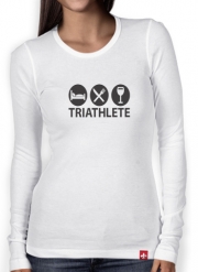 T-Shirt femme manche longue Triathlète Apéro du sport