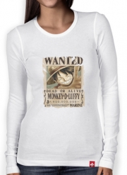 T-Shirt femme manche longue Wanted Luffy Pirate