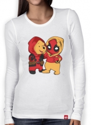 T-Shirt femme manche longue Winnnie the Pooh x Deadpool