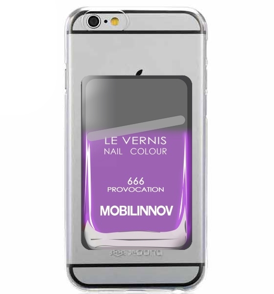 Porte Carte adhésif pour smartphone Flacon Vernis 666 PROVOCATION