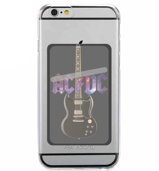 Porte Carte adhésif pour smartphone AcDc Guitare Gibson Angus
