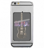 Porte Carte adhésif pour smartphone AcDc Guitare Gibson Angus