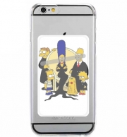 Porte Carte adhésif pour smartphone Famille Adams x Simpsons