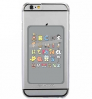 Porte Carte adhésif pour smartphone Alphabet Geek