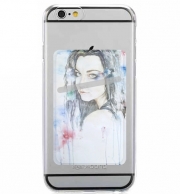 Porte Carte adhésif pour smartphone Amy Lee Evanescence watercolor art