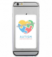 Porte Carte adhésif pour smartphone Autisme Awareness