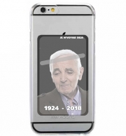 Porte Carte adhésif pour smartphone Aznavour Hommage Fan Tribute