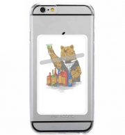 Porte Carte adhésif pour smartphone Bartender Bear