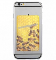 Porte Carte adhésif pour smartphone Abeille dans la ruche Miel