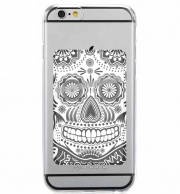 Porte Carte adhésif pour smartphone black and white sugar skull