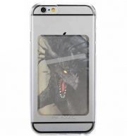 Porte Carte adhésif pour smartphone Black Dragon