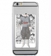 Porte Carte adhésif pour smartphone Black Goku Scan Art