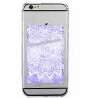 Porte Carte adhésif pour smartphone Bohemian Flower Mandala in purple