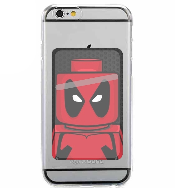 Porte Carte adhésif pour smartphone Bricks Deadpool